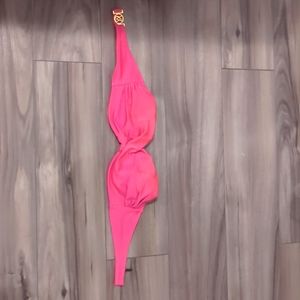 Pink bathing suit top